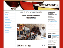 Tablet Screenshot of drewes-wein.de